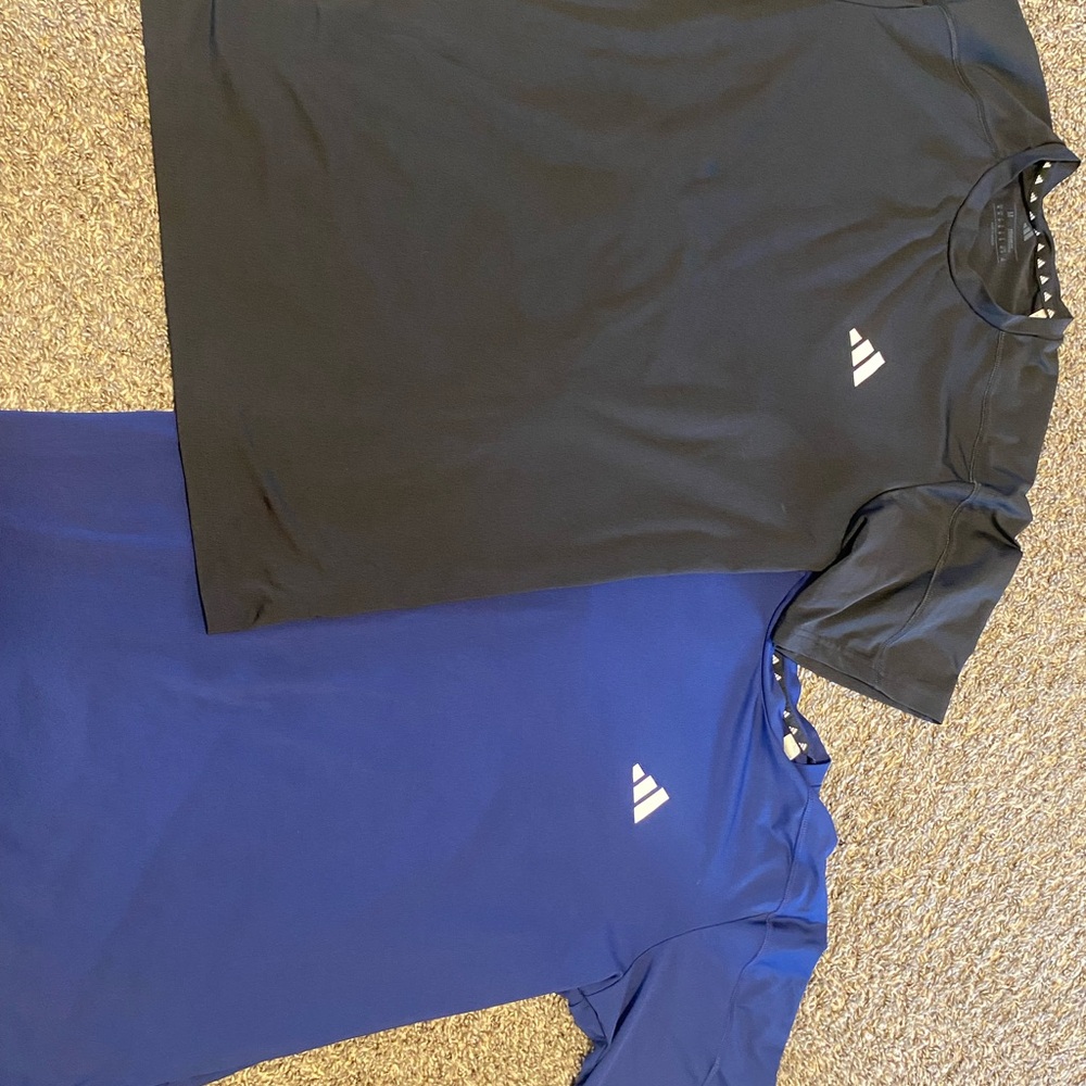 adidas Black and Blue Men's Shirts